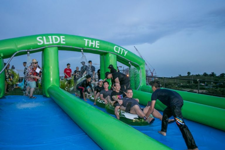 Viral! Rasai Slide The City Pada Waktu Malam Kini Di Setia City!