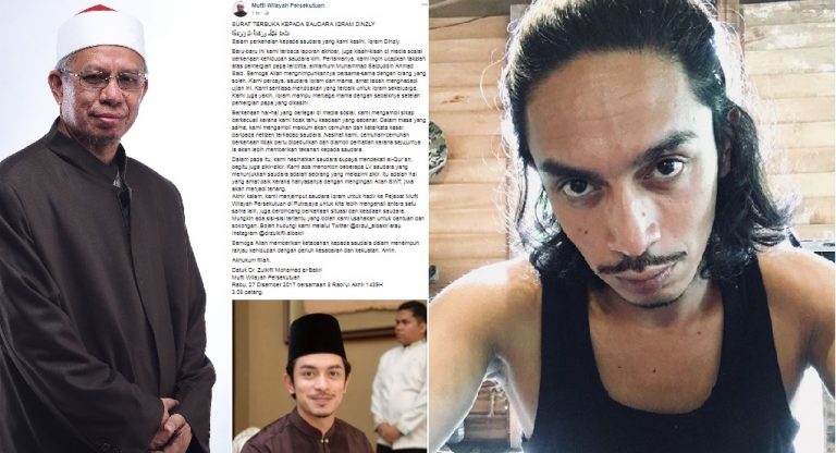 Prihatin Terhadap Iqram Dinzly, Mufti Wilayah Persekutuan Utuskan Surat Terbuka Untuknya Di Facebook