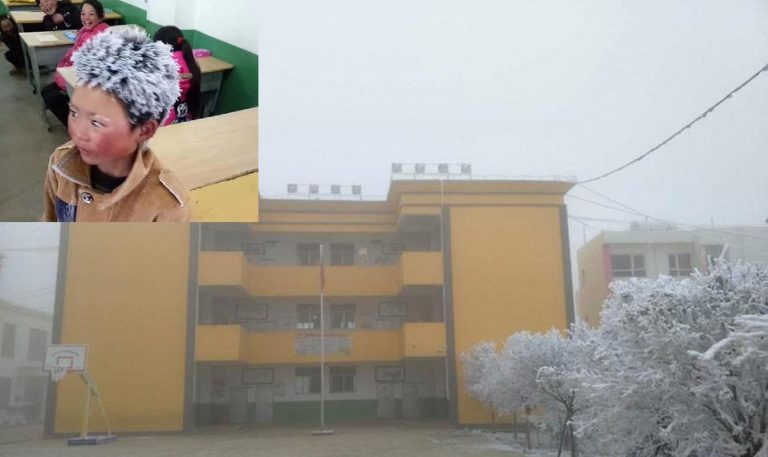 Sanggup Harungi Cuaca Sejuk Demi Nak Ke Sekolah Sampai Beku Rambut Pelajar Ini