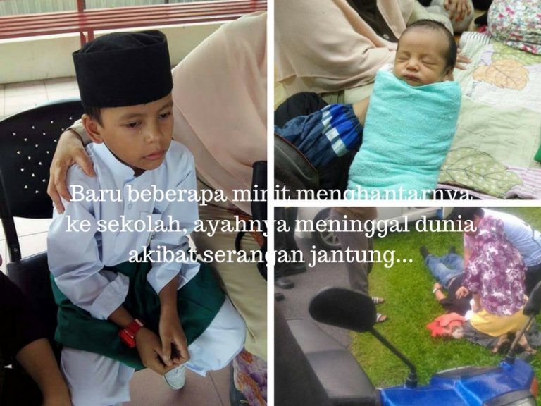 “Rumah Sudah Bersih, Baju Sekolah Siap Gosok..”-  Ini Kisah Adik Adam Yang Ayahnya Meninggal Dunia Selepas Hantarnya Ke Sekolah…