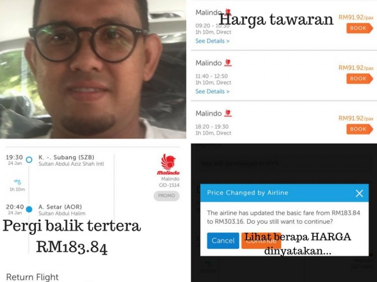 Harga Tiket Naik Sekali Ganda Lepas Klik Promo Online, Lelaki Ini Buat Pendedahan