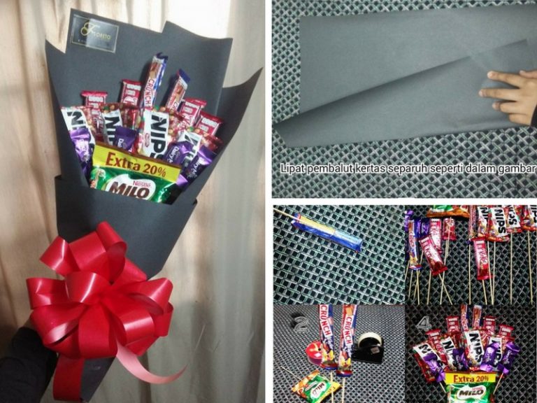 Nak Bagi Hadiah Tapi Tak Nak Keluar Modal Besar? Ini DIY Chocolate Bouquet Yang Boleh Korang Cuba