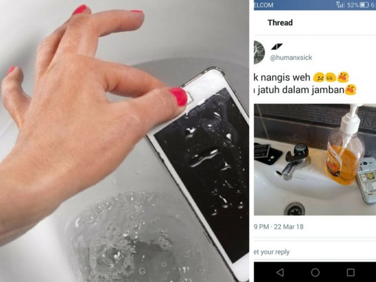 Telefon Gadis Ini Jatuh Dalam Jamban. Selain Sakat, Netizen Beri Petua Letak Dalam Beras Untuk Kembali Berfungsi…