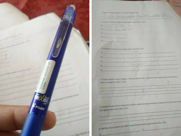 Cikgu Larang Pelajar Guna Pen Jenama Ini Untuk Jawab Exam