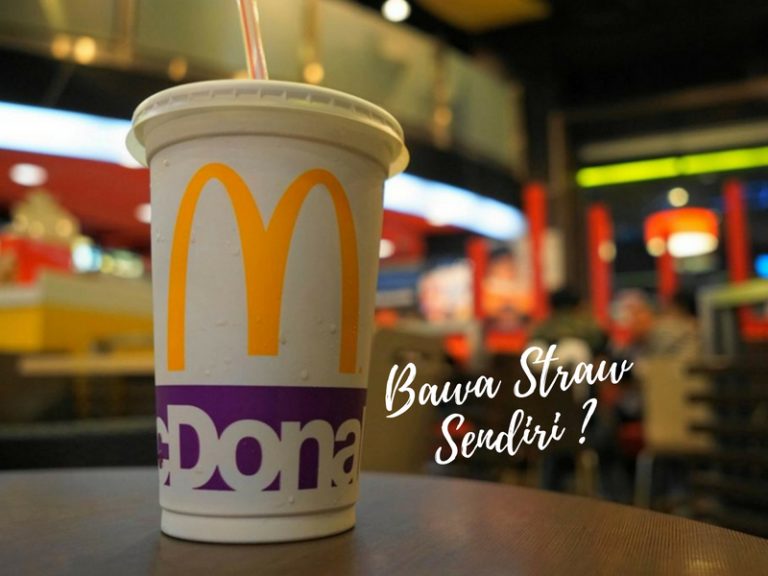 Err.. Tiada Lagi Straw Minuman Di McD Bermula 1 Ogos Ini