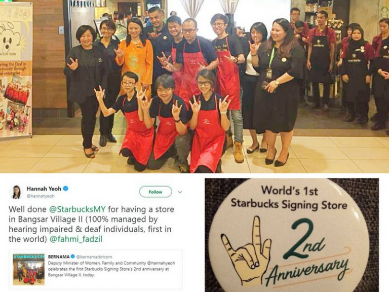 Starbucks Bangsar Village II Cawangan Pertama Di Dunia Diuruskan Sepenuhnya Kakitangan Bermasalah Pendengaran