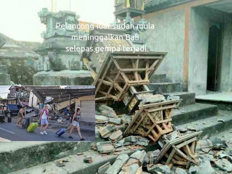 Gempa Di Bali, 3 Maut, Kalau Dah Beli Tiket Bercuti Bagaimana Ya?