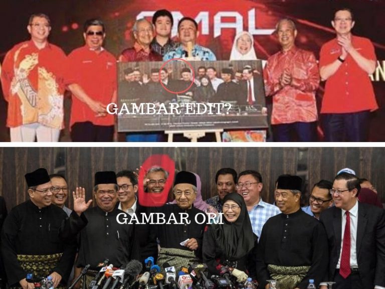 Foto Bersejarah Tun M Bersama Pemimpin PH Berjaya Dijual RM500,000, Tapi Rupanya Gambar Asal Telah Diedit?