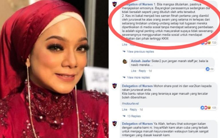 Linda Rafar VS Nurse, Delegasi Jururawat Malaysia Fail Saman Pertama Ke Atas Orang Awam
