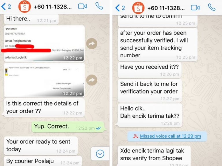 Taktik Terbaru Scammer Shopee, Lelaki Ini Kongsi Kisah Hampir Ditipu