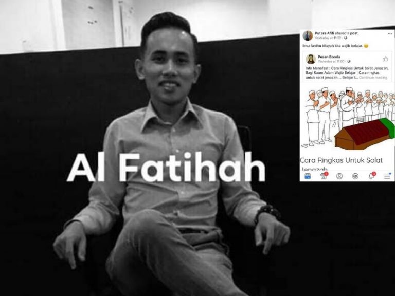 Seolah Tahu Ajal, Bakal Pengantin Post Cara Solat Jenazah Di FB Sehari Sebelum Kemalangan