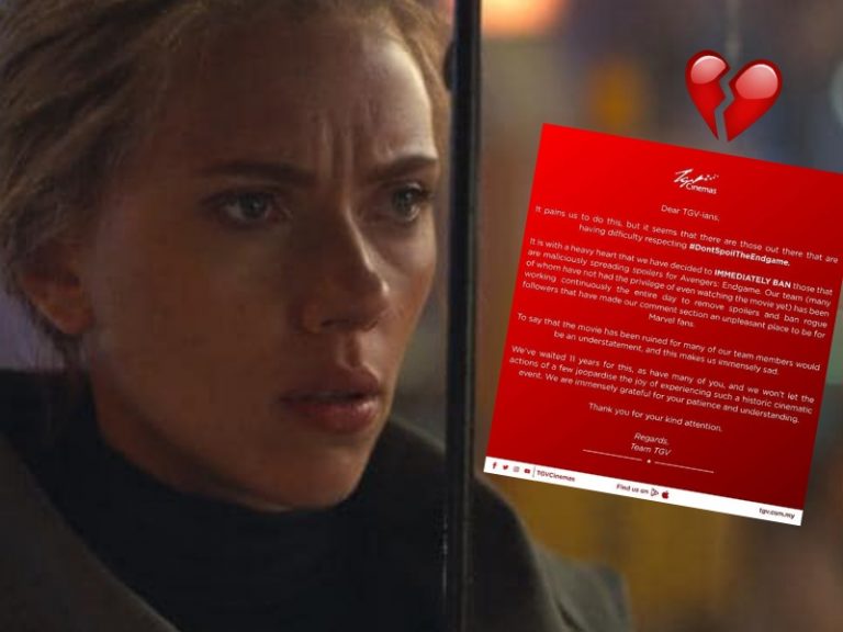 TGV Kecewa Dengan Spoilers Peminat, MBO & GSC Beri Freebies Avengers