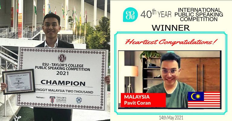 Membawa Isu Tekanan Mental, Pelajar Malaysia Menjuarai Pertandingan Pengucapan Awam Dunia