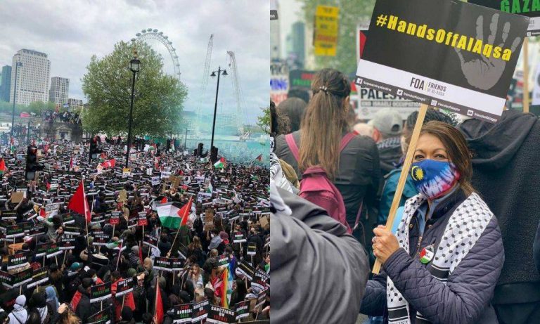 “Hampir 5 Jam Protes..” Haliza Hashim Terkesan Semangat Dambakan Keamanan Palestin