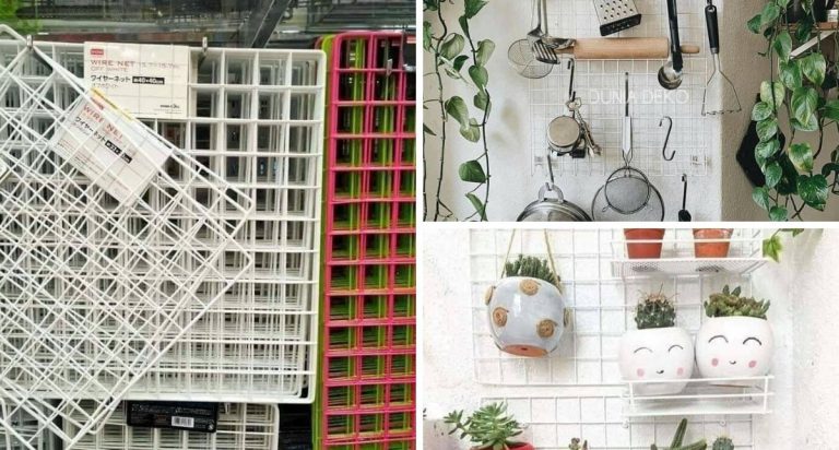 9 Idea DIY Guna Jaring “Wirenet”. Selain Dekorasi,Boleh Jadi Organizer Ruang Sempit
