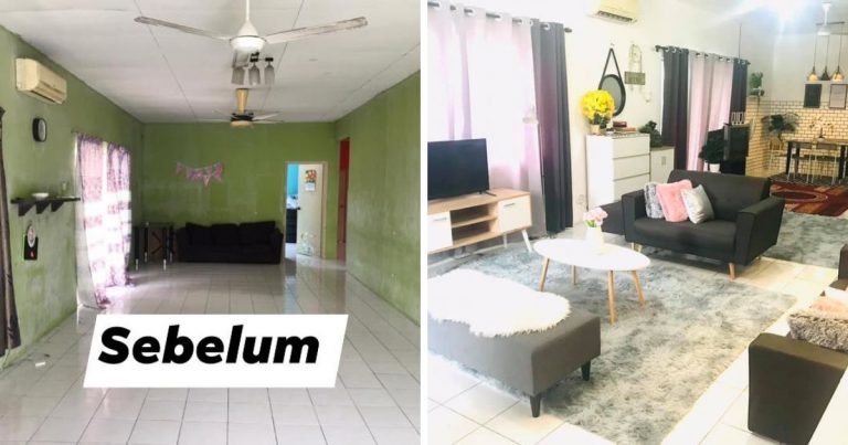 Wanita Ini Tidak ‘Berkira’ Makeover Rumah Sewa, Hasilnya Memang Puas Hati