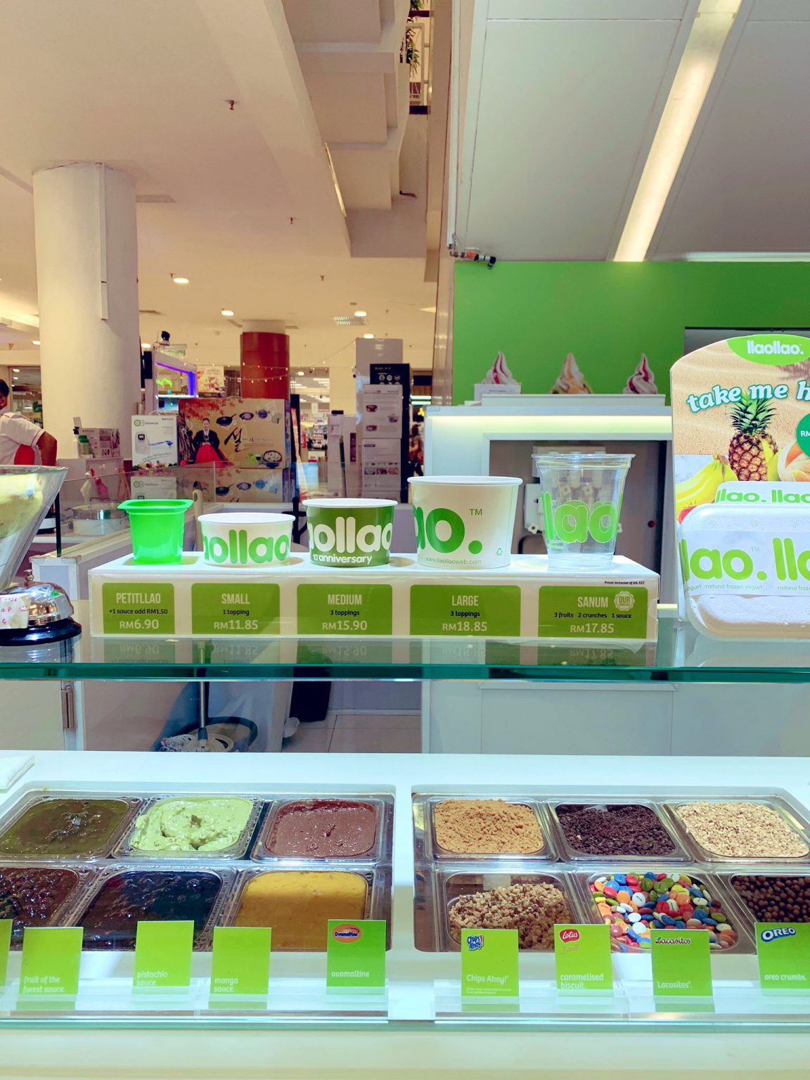 Cara Nak Order Aiskrim Yogurt llaollao Bagi Individu Yang Baru Nak Cuba