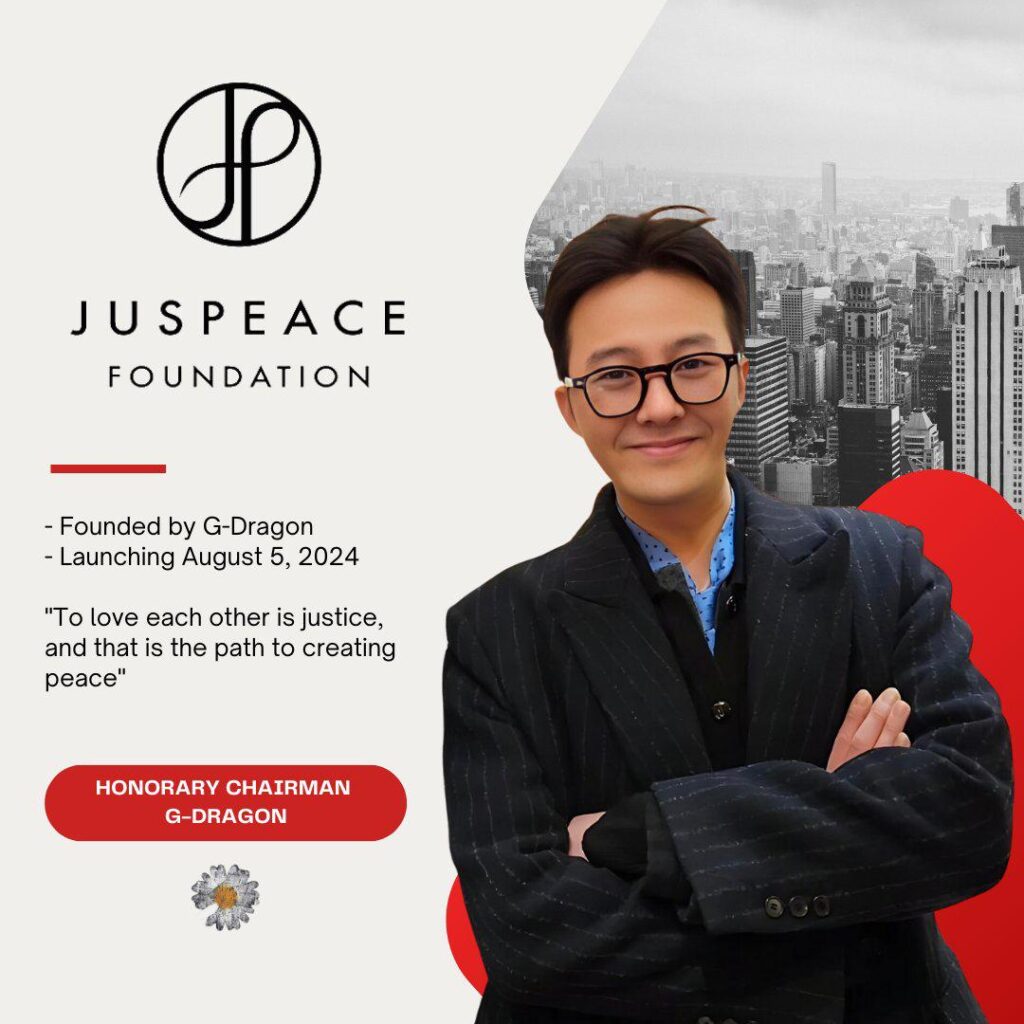 G-Dragon Buka Yayasan JUSPEACE, Mahu Bantu Masyarakat Yang Terlibat ...
