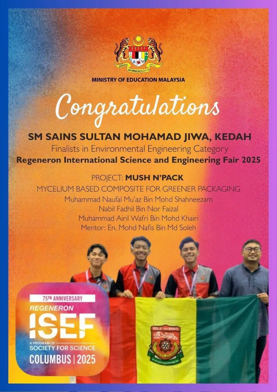 Pamer Projek Lestari Di Pentas Dunia, SM Sains Sultan Mohamad Jiwa Cipta Sejarah Di ISEF 2025