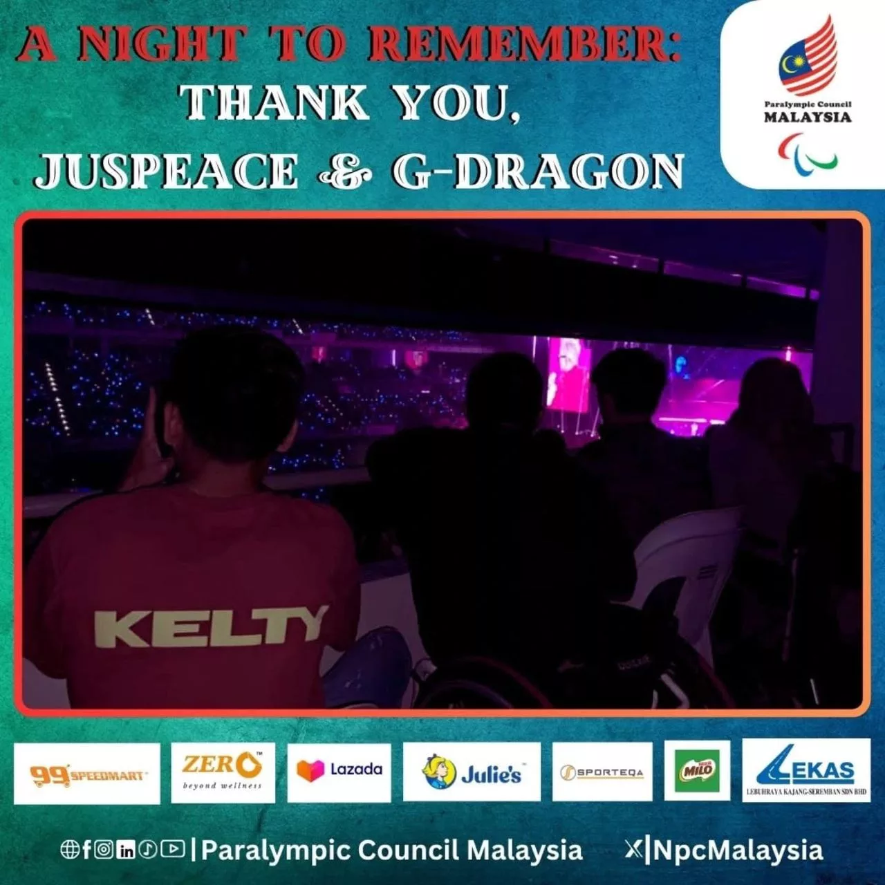 Aksi G-Dragon Jemput Atlet Paralimpik Malaysia Ke Konsert ‘Übermensch’ Kuala Lumpur Sentuh Hati Peminat