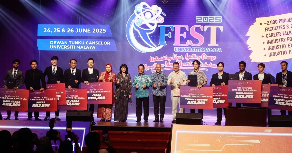 UM UG iFEST 2025 Pamer Potensi Pelajar, 9 Pemenang Raih Biasiswa Peringkat Sarjana
