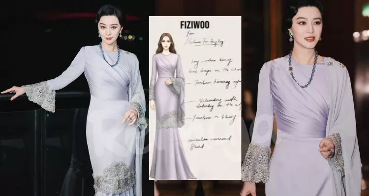 Fiziwoo Kerah 100 Jam Siapkan Busana Baju Kurung Moden Khas Untuk Fan Bing Bing