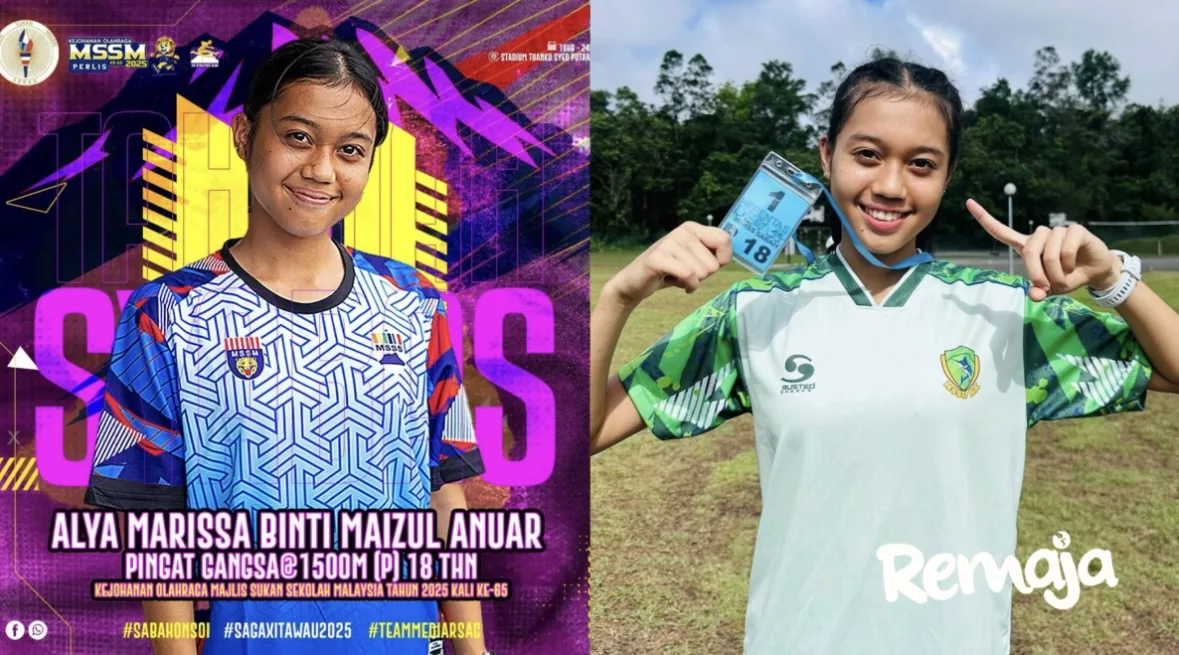 #GirlPower Atlet Muda Sabah Cipta Sejarah Pingat Emas MSSM 2025, Tamat 3000m Bawah 11 Minit!