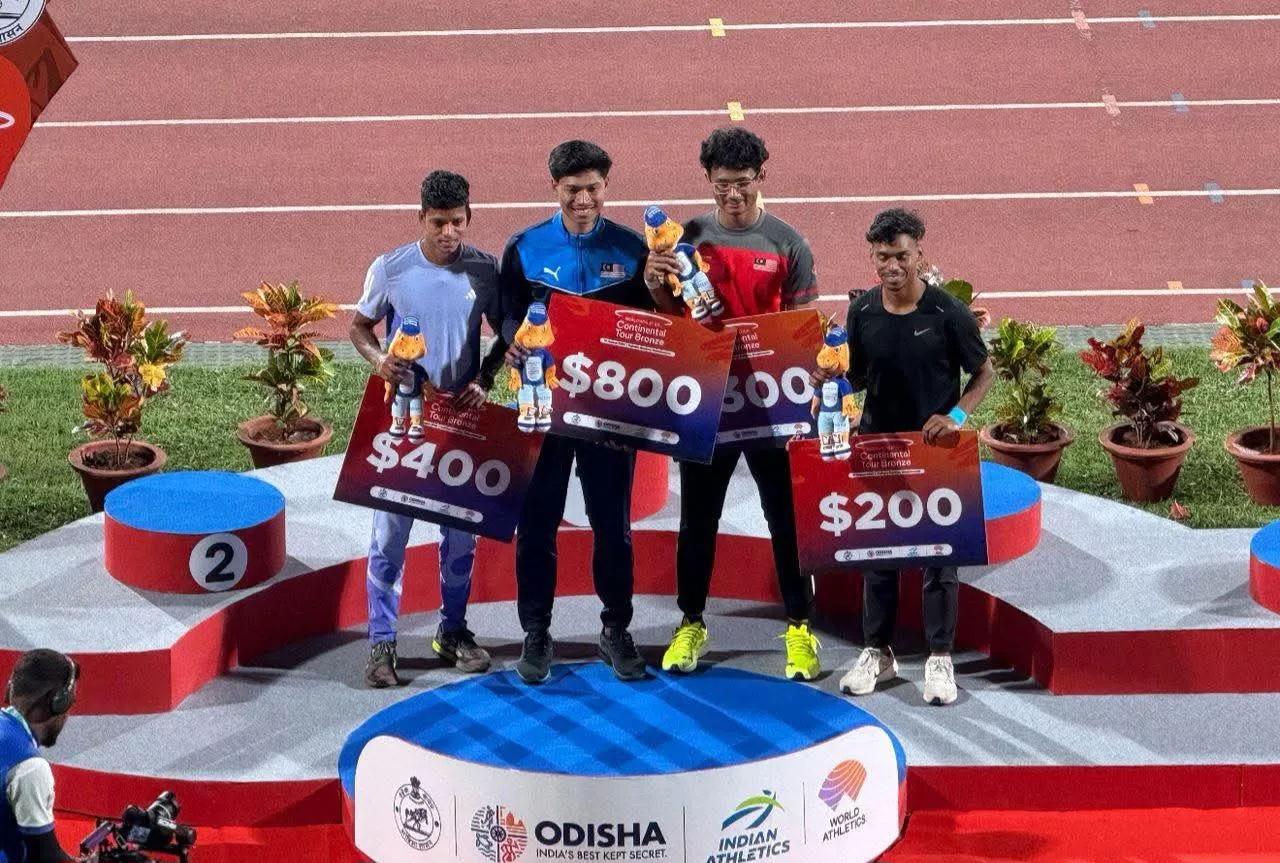 Muhammad Azeem & Danish Iftikhar Cipta Sejarah, Tawan Podium 100m Di Terbuka India