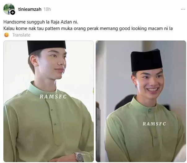 “Macam Oppa Korea!” – Netizen Terpegun Lihat Wajah Kacak Raja Azlan Muzaffar Shah