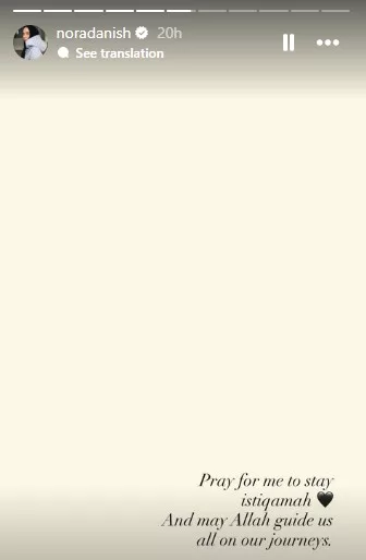 ‘New chapter, Bismillah…’Nora Danish Padam 24,000 Gambar Tidak Bertudung