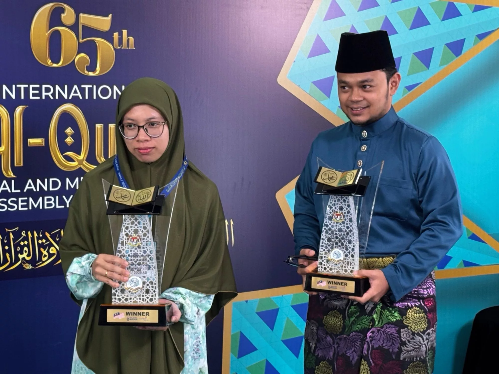 Ungguli Dunia, Qari & Qariah Negara Dinobat Juara MTHQA Ke-65