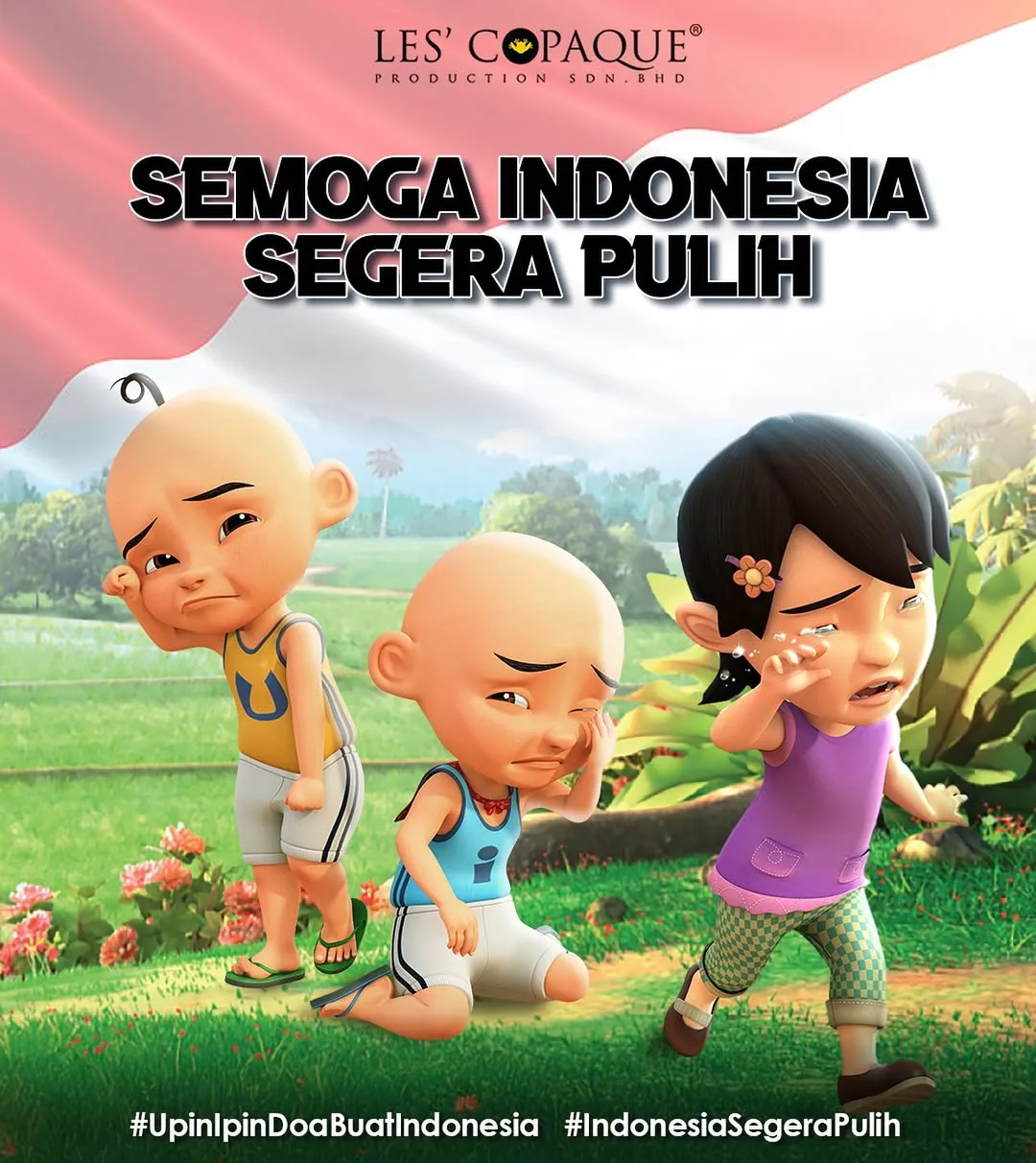 Upin Ipin & Boboiboy Sama-Sama Doakan Indonesia Segera Pulih -“Semoga Teman-Teman Di Sana Selamat & Aman”