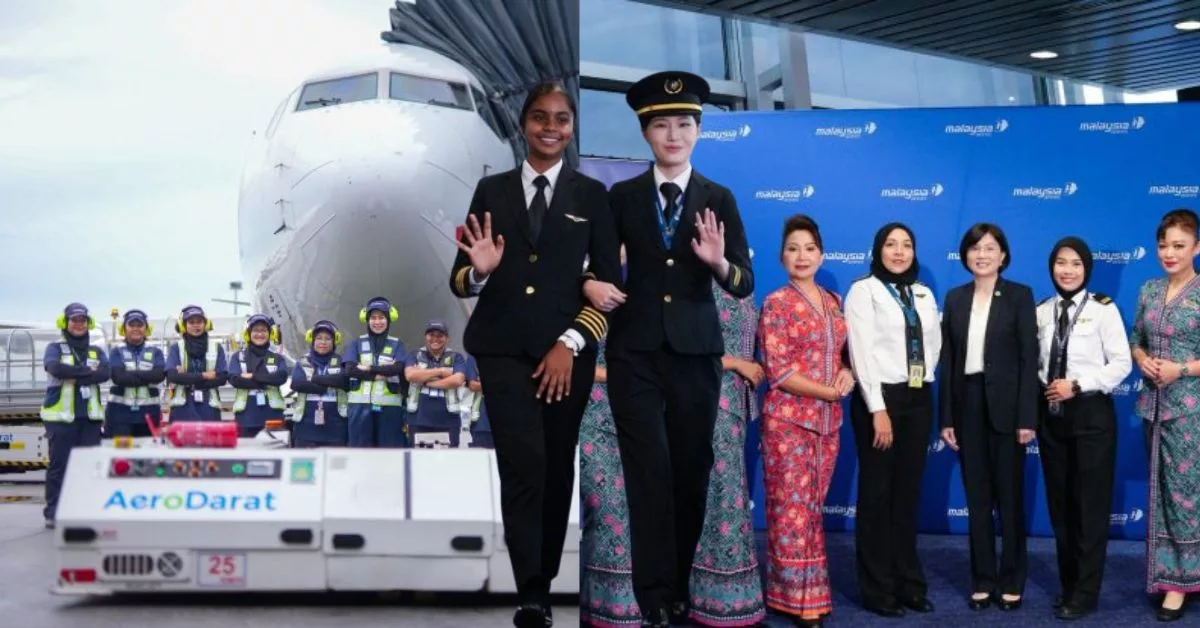 Girls Power! Pasukan Wanita Malaysia Airlines Ukir Sejarah Di Langit Malaysia