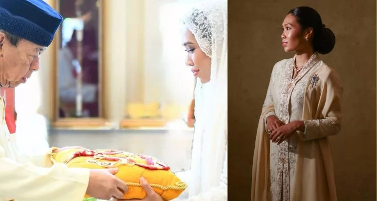Cik Afzaa Fadini Dikurniakan Gelaran Datin Paduka Seri Setelah Istiadat Pernikahan Diraja