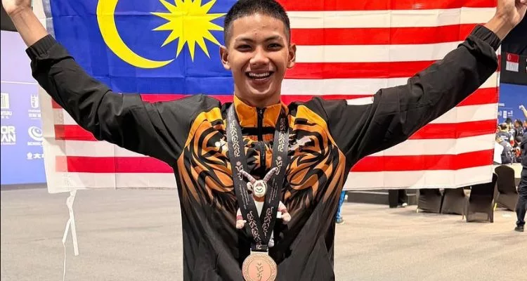 Tahniah! Pesilat Remaja, Raqib Darwisy Raih Pingat Pertama Kontinjen Malaysia Di Bahrain