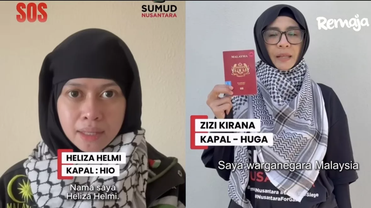 12 Aktivis Kemanusiaan Malaysia Termasuk Zizi Kirana & Heliza Helmi Ditahan Israel Ketika Sertai Misi Flotilla Ke Gaza
