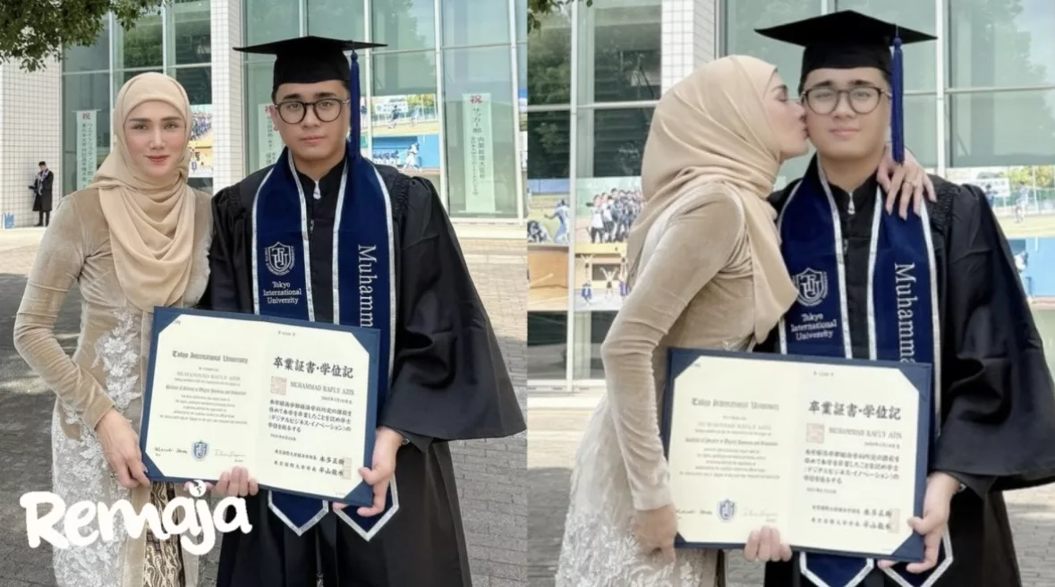 Anak Lelaki Mulan Jameela Tamat Pengajian Di Jepun, Raih Ijazah Dari Universiti Antarabangsa Tokyo