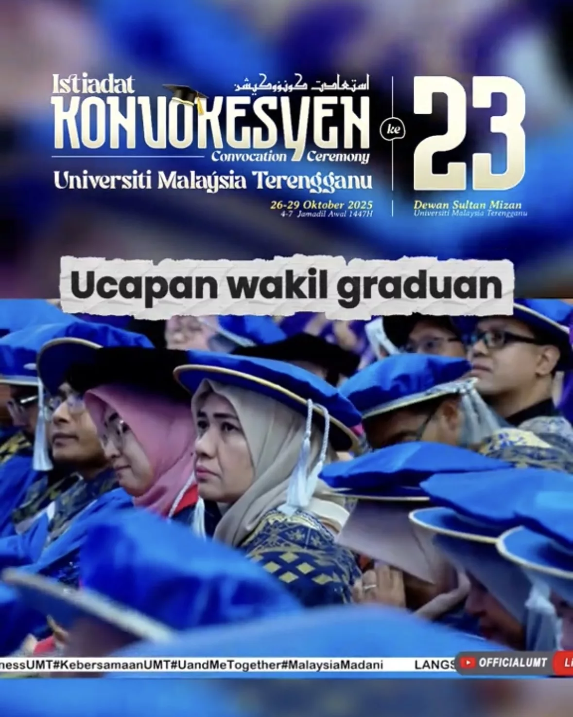 “Mama & Ayah Tak Pernah Jadikan Susah Sebagai Alasan..” -Ucapan Sebak Graduan UMT Undang Air Mata Warganet