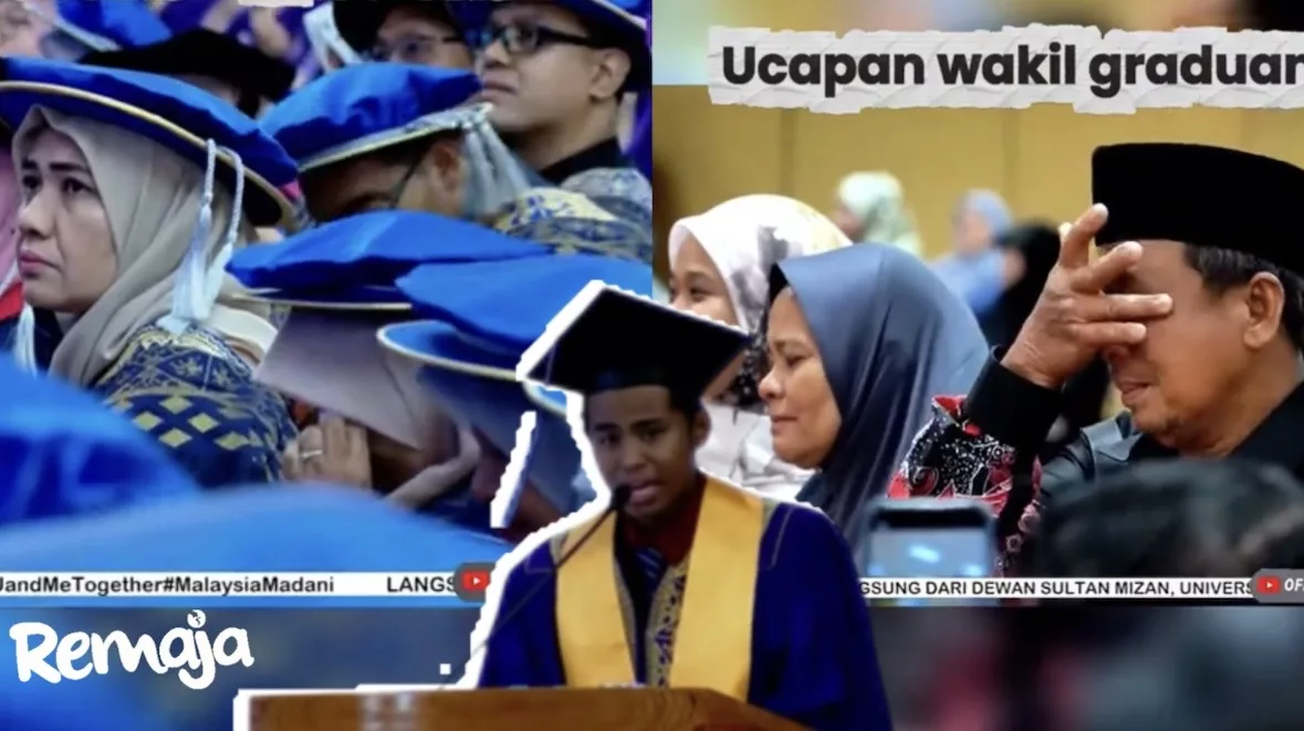 "Mama & Ayah Tak Pernah Jadikan Susah Sebagai Alasan.." -Ucapan Sebak Graduan UMT Undang Air Mata Warganet
