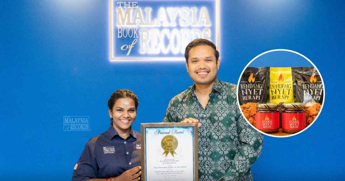 Khairul Aming Pecah Rekod 'Malaysia Book of Records'! Jualan Rendang Nyet Berapi Laris RM1 Juta Dalam 19 Saat
