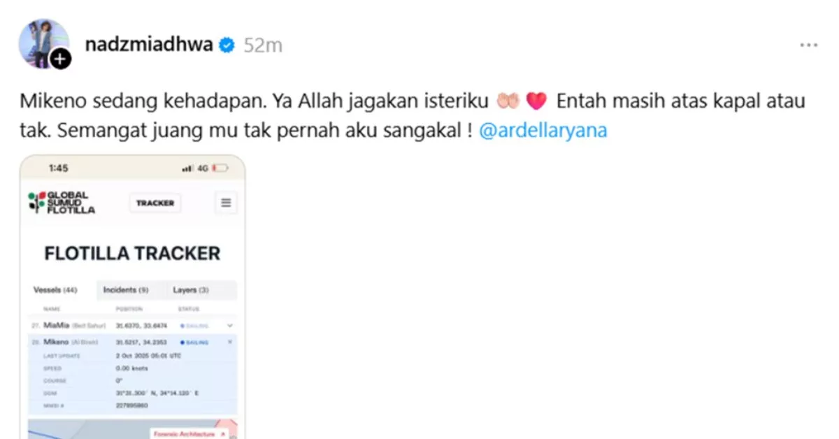“Ya Allah Jagakan Isteriku” – Nadzmi Adhwa Doa Buat Ardell Aryana