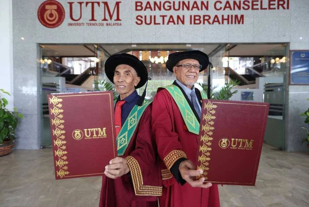 Buktikan Usia Hanyalah Angka, Dua Warga Emas Ini Berjaya Tamatkan PhD Di UTM Walau 10 Tahun Berjuang