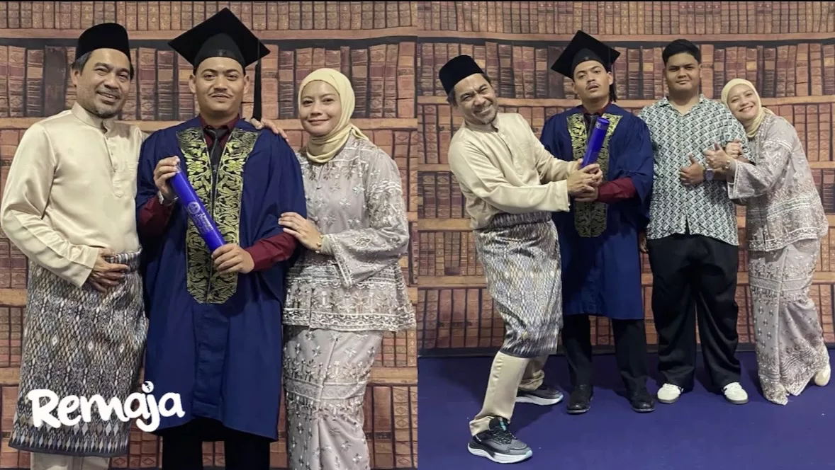 Anak Lelaki Wahid Senario Berjaya Tamat Diploma Sains Sukan Di UPSI. Tahniah! -“Kome Steady!”