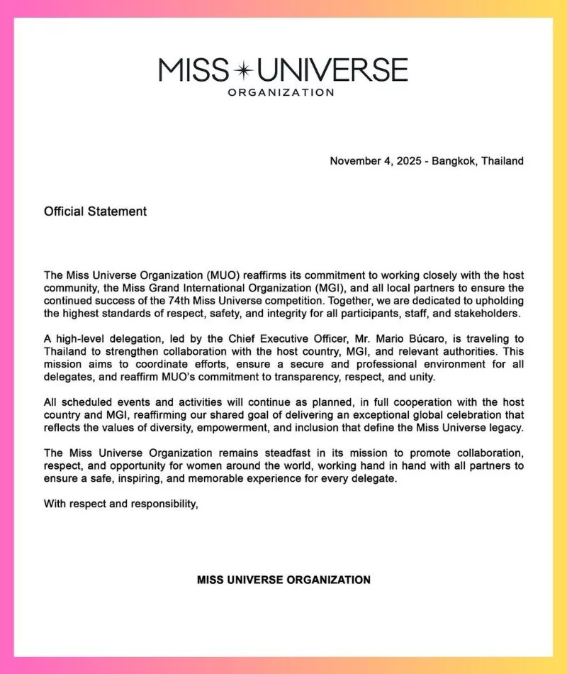 Miss Universe Cetus Kontroversi! Pengarah Eksekutif, Nawat Itsaragrisil Hina Miss Mexico Di Hadapan Umum Dengan Gelaran ‘Bengap’