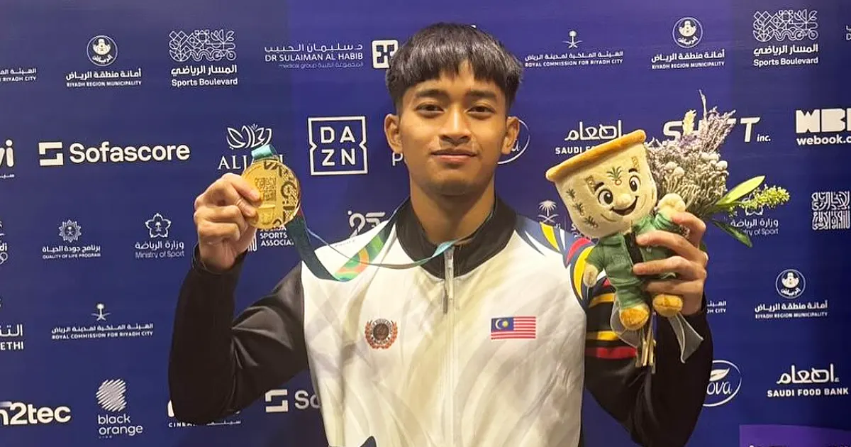 Muhammad Khairi Adib Azhar Pamer Aksi Cemerlang, Raih Emas Di Islamic Solidarity Games 2025