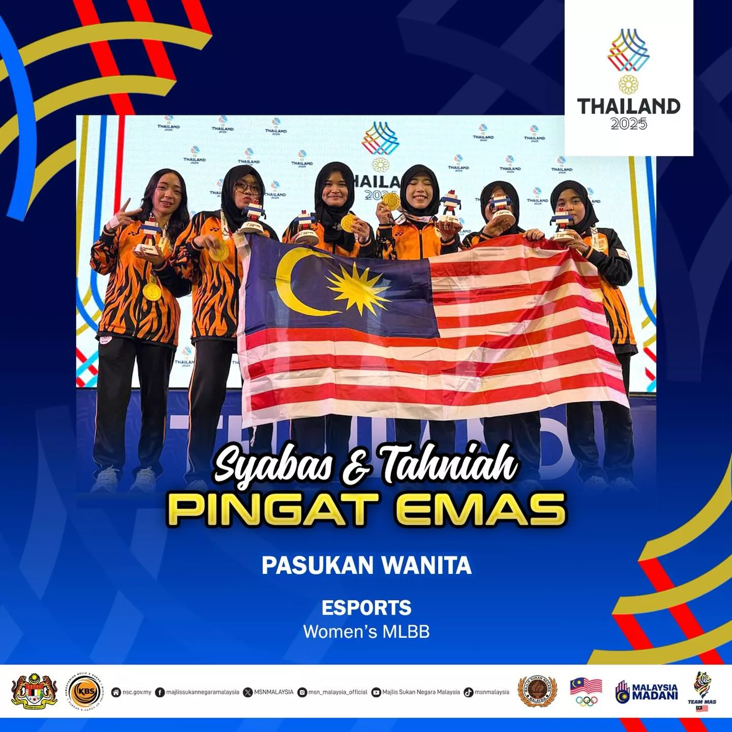 Skuad MLBB Wanita Malaysia Cipta Sejarah! Raih Emas Di Sukan SEA 2025 26 Skuad MLBB Wanita Malaysia Cipta Sejarah! Raih Emas Di Sukan SEA 2025