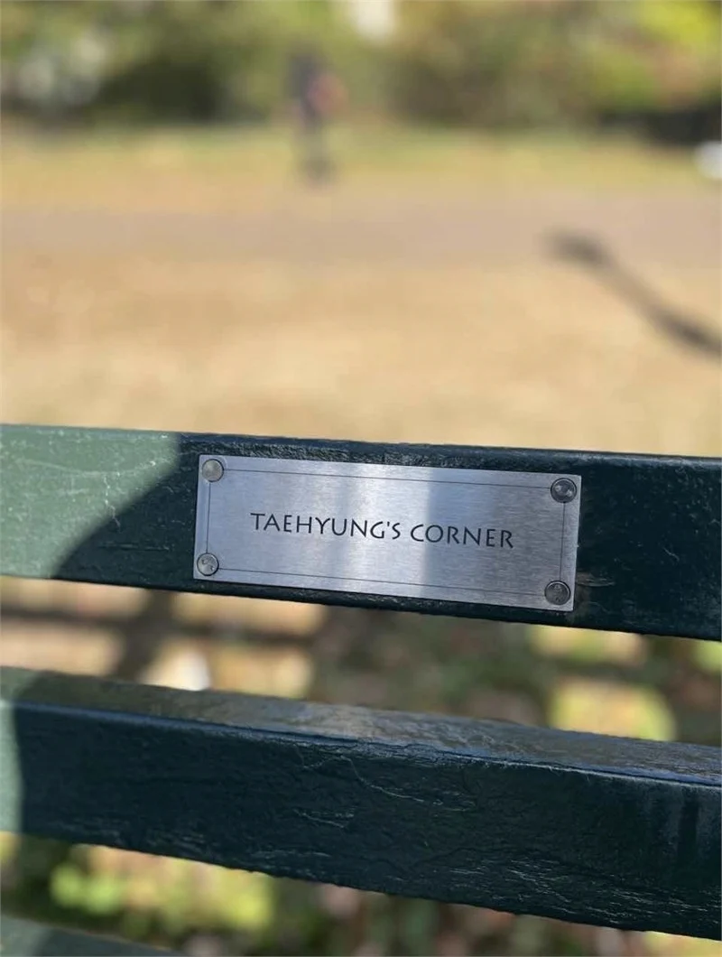 Peminat V BTS Sumbang US,000! Wujudkan ‘V Bench’ Di Central Park, New York
