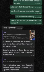 “Nasi Dah Jadi Bubur, See You In Court!” – Ojen Aiwah Ambil Tindakan Undang-Undang Terhadap Tareq Fit