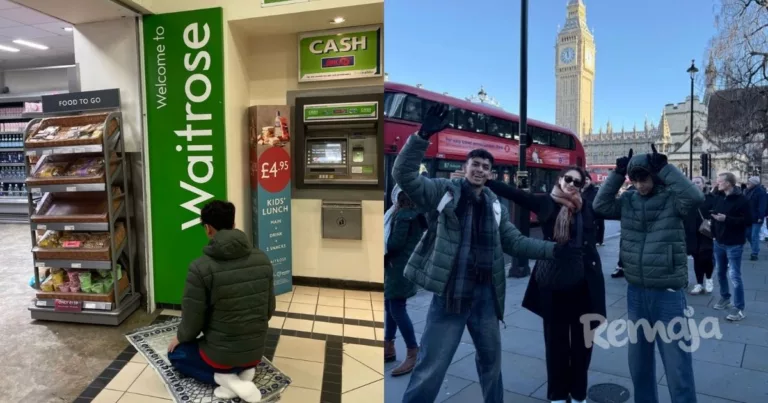 Kelibat Anak Rita Rudaini Solat Di Depan Mesin ATM R&R Ketika Bercuti Undang Perhatian