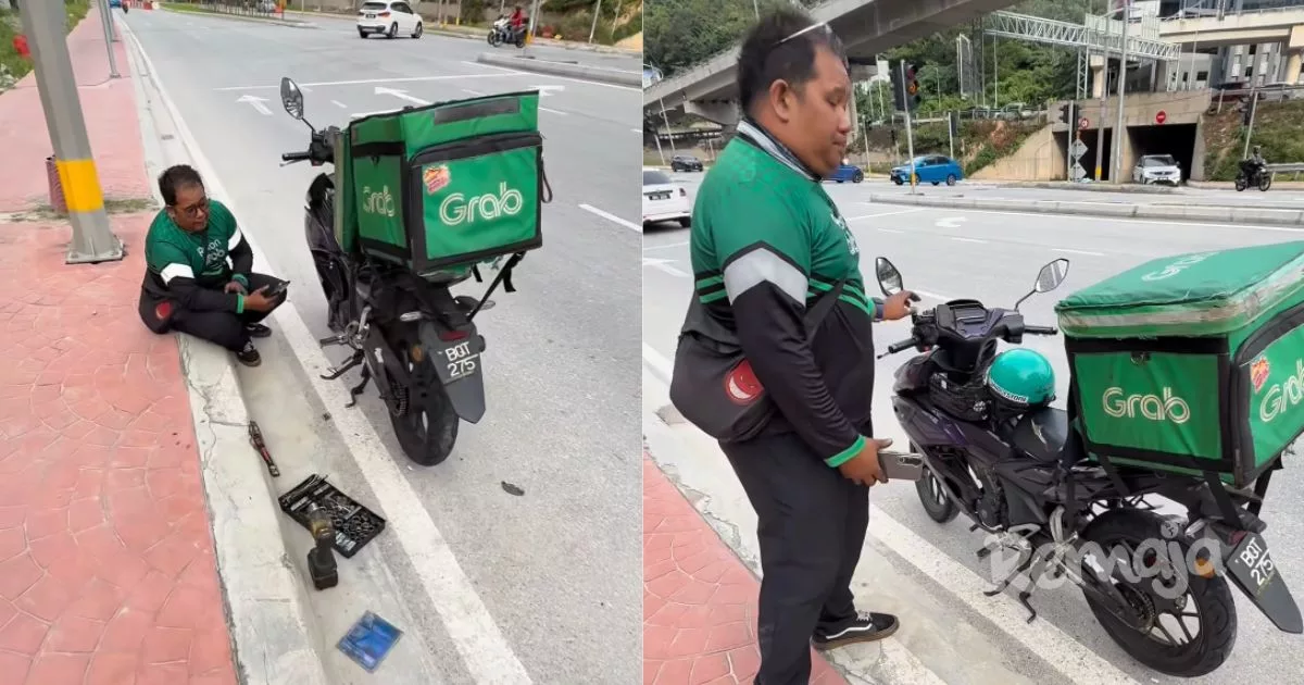 Rezeki Milik Allah, Kisah Menyentuh Hati Brother Minyak Hitam Jalanan Bantu Rider Hingga Undang Sebak